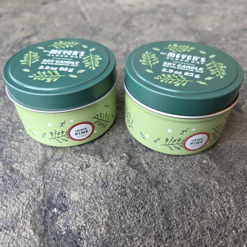 Mrs. Meyer's Iowa Pine Soy Candle Set 2.9 Oz. Set Of 2